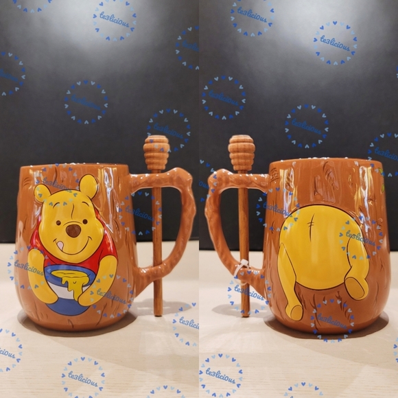 Disney Other - DISNEY PARKS WINNIE THE POOH HONEY DIPPER MUG SET